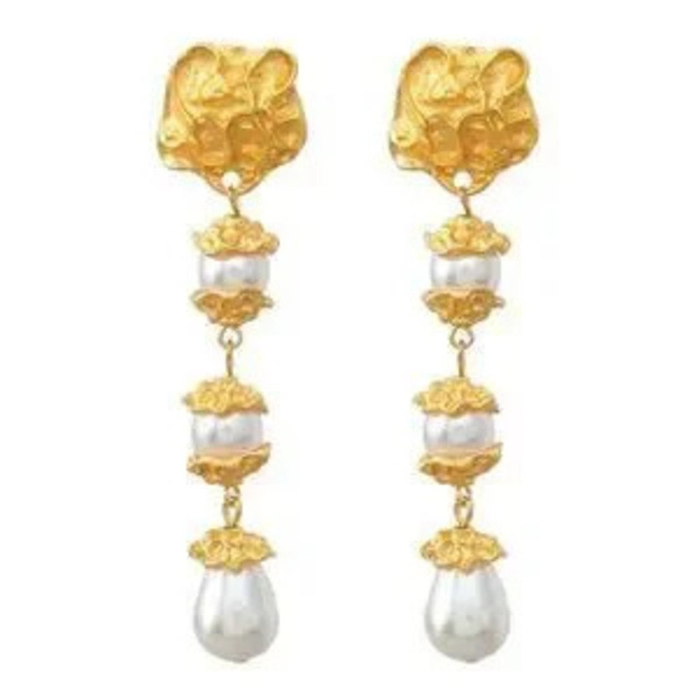 pearl drop earrings N955